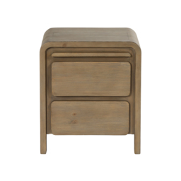 Tosca 2 Drawer Bedside Cabinet, Wood - Barker & Stonehouse - thumbnail 3