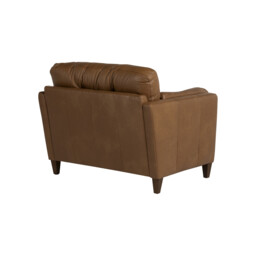 Lindisfarne Snuggler Armchair, Brown Leather - Barker & Stonehouse - thumbnail 6