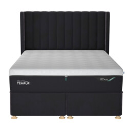 Tempur Suffolk King Slim Disc Static Divan Bed, Purple Velvet - Barker & Stonehouse - thumbnail 3