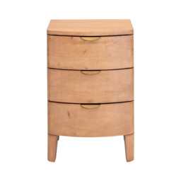 Halstatt 3 Drawer Bedside Table, Pine Wood - Barker & Stonehouse - thumbnail 2