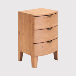Halstatt 3 Drawer Bedside Table, Pine Wood - Barker & Stonehouse - thumbnail 3