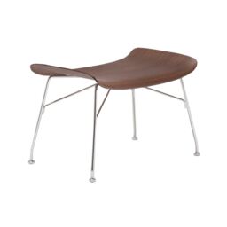 Kartell Smartwood Footstool, Brown - Barker & Stonehouse
