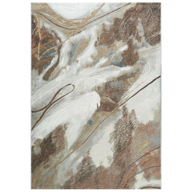 Mystic Rust 160X230cm Rug, Square, Brown Polypropylene - W160cm - Barker & Stonehouse