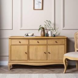 Loire 3 Door 3 Drawer Sideboard, Mindi Wood - Barker & Stonehouse - thumbnail 2