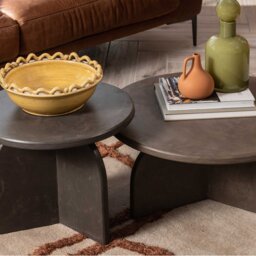 Capella Coffee Table Set Of 2, Round, Pine Wood - Barker & Stonehouse - thumbnail 5