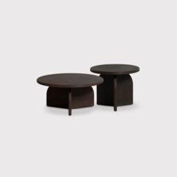 Capella Coffee Table Set Of 2, Round, Pine Wood - Barker & Stonehouse