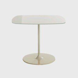 Kartell Thierry Side Table 50x50x40 White Glass - Barker & Stonehouse - thumbnail 1