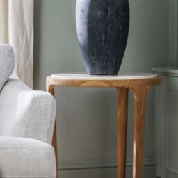 Terza Side Table 55x60cm, Round, Neutral Wood - Barker & Stonehouse - thumbnail 6