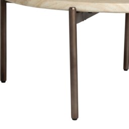 Ryde Dark Travertine Coffee Table, Round, Neutral - Barker & Stonehouse - thumbnail 6