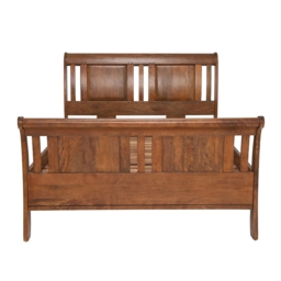New Frontier 150cm Sleigh Bed, Wood - King - Barker & Stonehouse - thumbnail 5
