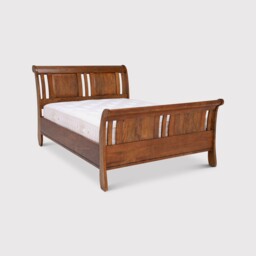 New Frontier 150Cm Sleigh Bed, Wood - King - Barker & Stonehouse