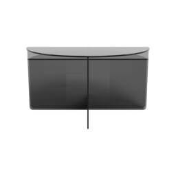 Vetro 80cm Round Coffee Table Set, Round, Grey Glass - Barker & Stonehouse - thumbnail 5