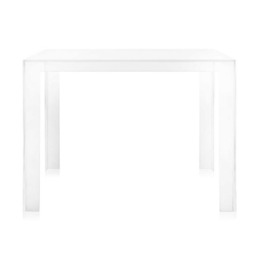 Kartell Invisible Square Dining Table 100cm, White Metal - Barker & Stonehouse - thumbnail 2