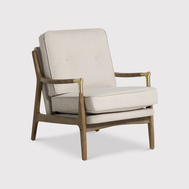 Merrin Armchair, Neutral Fabric - Barker & Stonehouse - image 1