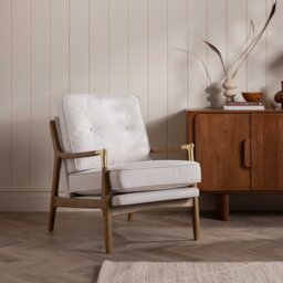 Merrin Armchair, Neutral Fabric - Barker & Stonehouse - thumbnail 2