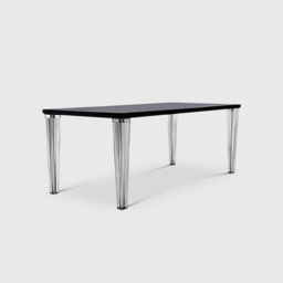 Kartell Top Table, Black Glass - Barker & Stonehouse