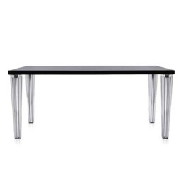Kartell Top Table, Black Glass - Barker & Stonehouse - thumbnail 2