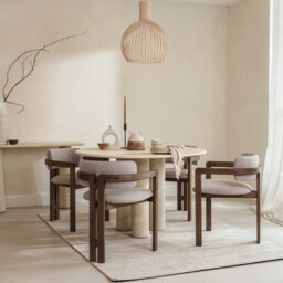 Kemi Arm Armchair, Neutral Fabric - Barker & Stonehouse - thumbnail 2