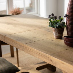 Wade 184Cm-260Cm Extending Dining Table, Neutral Wood - Barker & Stonehouse - thumbnail 6