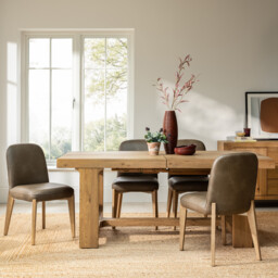 Wade 184Cm-260Cm Extending Dining Table, Neutral Wood - Barker & Stonehouse - thumbnail 2