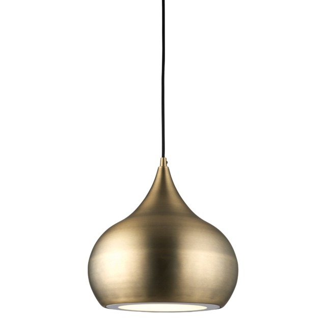 Brass Teardrop Pendant Light, Gold Metal - Barker & Stonehouse - image 1