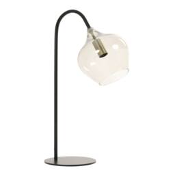 Black Smoked Glass Table Lamp Metal - Barker & Stonehouse - thumbnail 3
