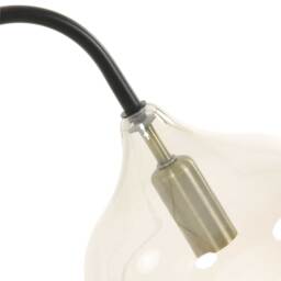 Black Smoked Glass Table Lamp Metal - Barker & Stonehouse - thumbnail 5