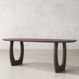 Pure Furniture Slim Luna Danish Oval Dining Table 240x100cm, Brown Oak - Barker & Stonehouse - thumbnail 2
