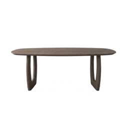 Pure Furniture Slim Luna Danish Oval Dining Table 240x100cm, Brown Oak - Barker & Stonehouse - thumbnail 3