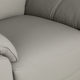 Fiore 1 Seater Recliner, Grey Leather - Barker & Stonehouse - thumbnail 5