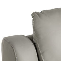 Fiore 1 Seater Recliner, Grey Leather - Barker & Stonehouse - thumbnail 3