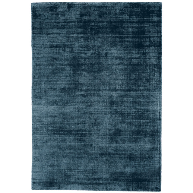 Tyde Teal 160x230cm Rug, Square Viscose - W160cm - Barker & Stonehouse