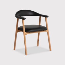 Lerman Dining Chair With Arms with Armrest, Neutral Oak - Barker & Stonehouse - thumbnail 2