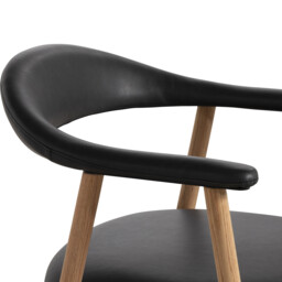 Lerman Dining Chair With Arms with Armrest, Neutral Oak - Barker & Stonehouse - thumbnail 4