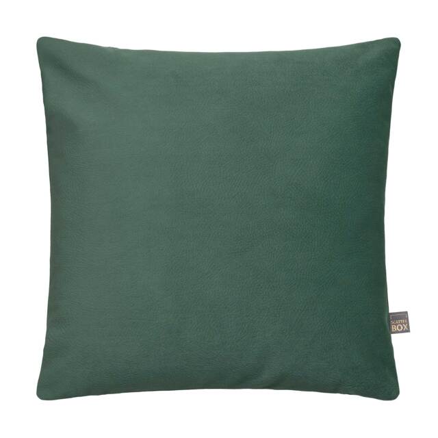 Green Faux Suede Cushion, Square Polyester - Barker & Stonehouse - image 1