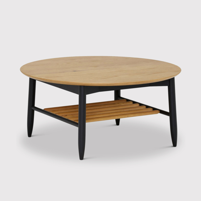 Ercol Monza Round Coffee Table, Round, Brown Oak - Barker & Stonehouse - image 1