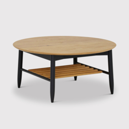 Ercol Monza Round Coffee Table, Round, Brown Oak - Barker & Stonehouse - thumbnail 1