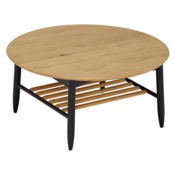 Ercol Monza Round Coffee Table, Round, Brown Oak - Barker & Stonehouse - thumbnail 4
