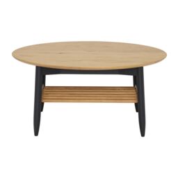 Ercol Monza Round Coffee Table, Round, Brown Oak - Barker & Stonehouse - thumbnail 2