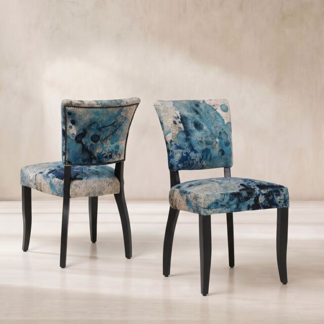 Timothy Oulton Mimi Dining Chair, Blue Velvet - Barker & Stonehouse - image 1