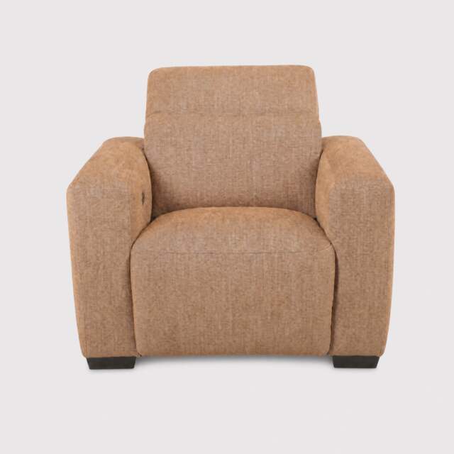 Winston Power Recliner Sofa, Orange Fabric - Barker & Stonehouse - image 1