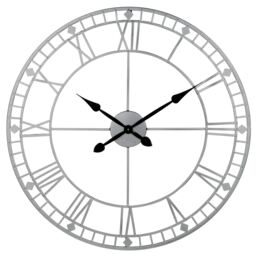 Silver Metal Clock - Barker & Stonehouse - thumbnail 2