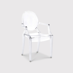 Kartell Louis Ghost Armchair, Neutral Plastic - Barker & Stonehouse