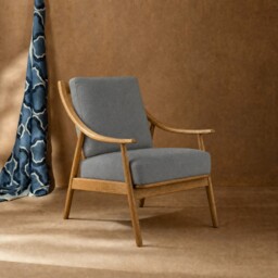 Runa Armchair, Grey Fabric - Barker & Stonehouse - thumbnail 2