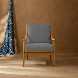 Runa Armchair, Grey Fabric - Barker & Stonehouse - thumbnail 3