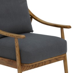 Runa Armchair, Grey Fabric - Barker & Stonehouse - thumbnail 6