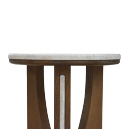 Leda Side Table, Round, Grey Marble - Barker & Stonehouse - thumbnail 6