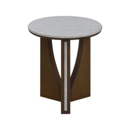 Leda Side Table, Round, Grey Marble - Barker & Stonehouse - thumbnail 2