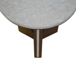 Leda Side Table, Round, Grey Marble - Barker & Stonehouse - thumbnail 3
