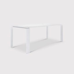 Kartell Four Dining Table 158X79, White Metal - Barker & Stonehouse